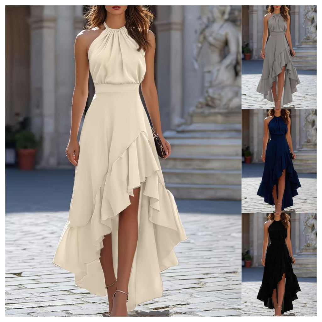 Women's Halter Neck High Waist Dress